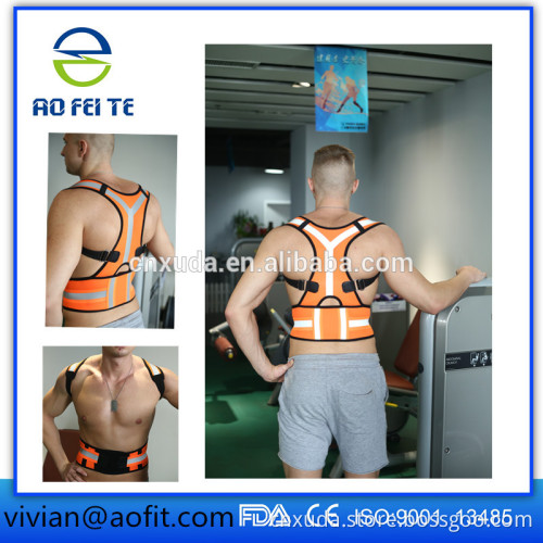 Medical-Grade Adjustable Magnetic Posture Support Back Brace - Relieves Neck, Back and Spine Pain Improves Posture